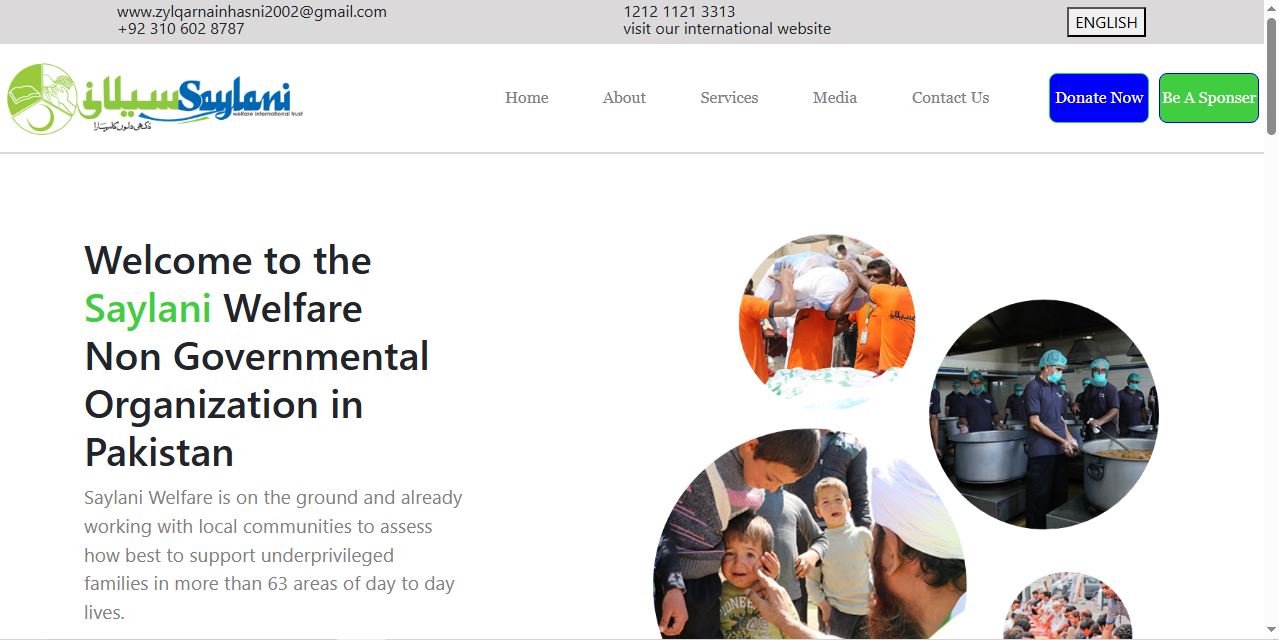 saylani clone project screenShot
